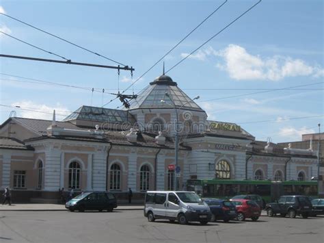 Railway Station In Mogilev Bealrus Editorial Stock Image Image Of