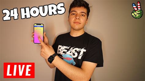 Popular youtuber mrbeast challenged players to keep their finger on their screen for as long as they could. MrBeast Finger On The APP CHALLENGE 🔴LIVE🔴 - YouTube