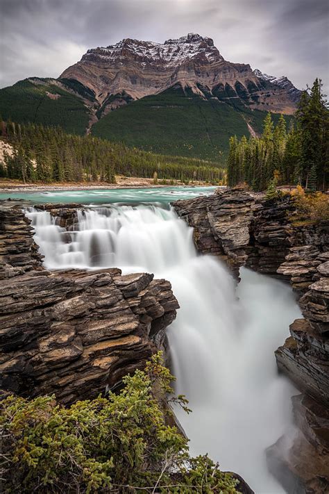 Athabasca Falls On The Icefield Parkway Photograph By Pierre Leclerc