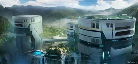Research Facility Jose Borges Sci Fi City Sci Fi Environment