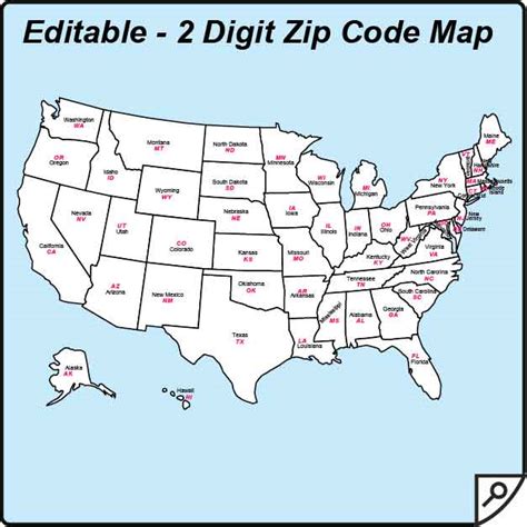 Usa Zip Code And State Maps Editable Maps Of America Free Download Nude Photo Gallery