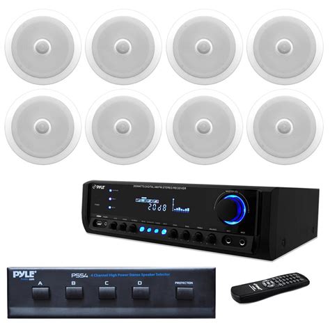 Pyle Pt390au 300w Digital Home Theater Stereo Receiver With 8 Pdic80