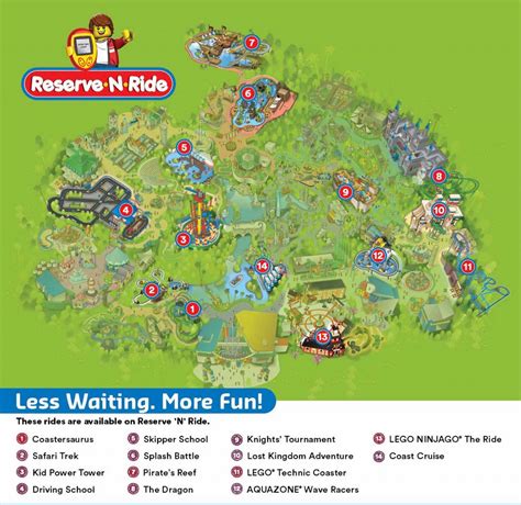 Reserve N Ride System Legoland California Resort Legoland