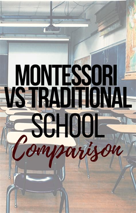Montessori Vs Traditional School Comparison Chart The Montessori Site