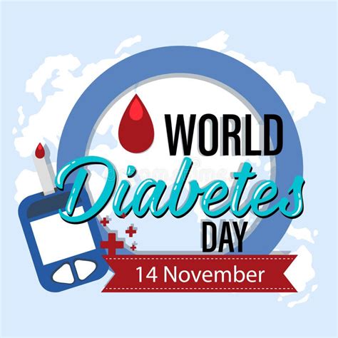 World Diabetes Day Poster Design Stock Vector Illustration Of Logo