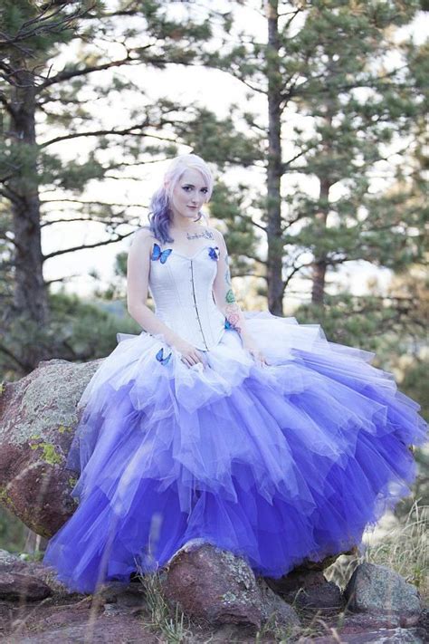 Even got my black wedding dress there after exhausting resources around town. Butterfly wedding dress/gothic wedding dress purple/pastel ...