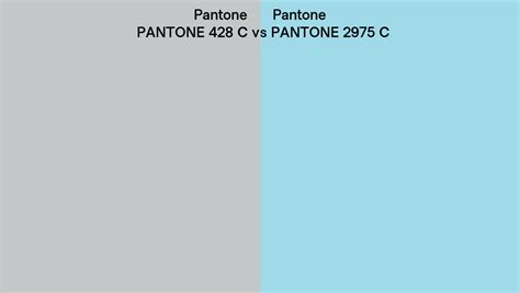 Pantone 428 C Vs Pantone 2975 C Side By Side Comparison