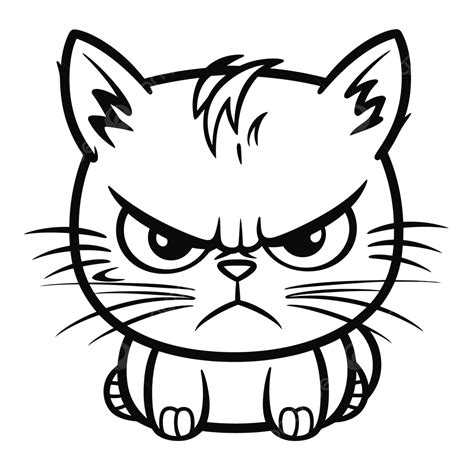 Angry Cat Drawing