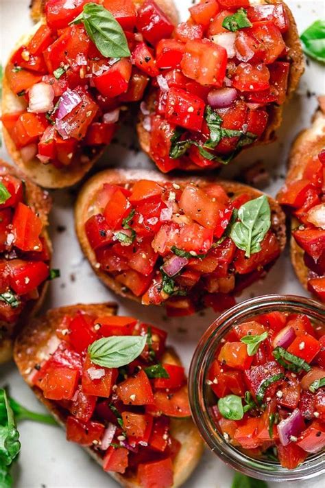 Cut each ball of cheese in half crosswise and place the halves, cut side down, on 4 salad plates. Tomato Bruschetta Recipe Barefoot Contessa - Barefoot Contessa S Herb And Garlic Tomatoes Lord ...