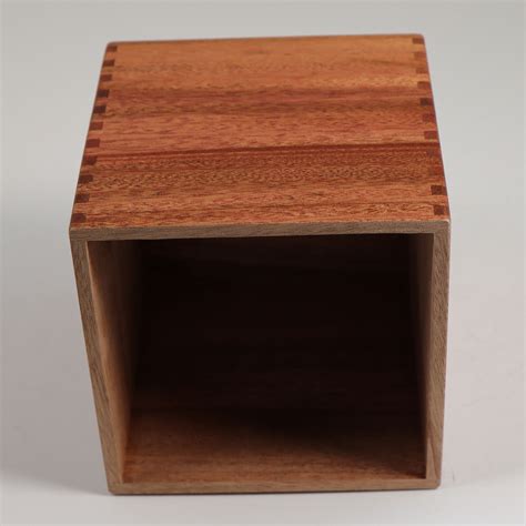 Solid African Mahogany Handmade Tissue Kleenex Box Cover Square