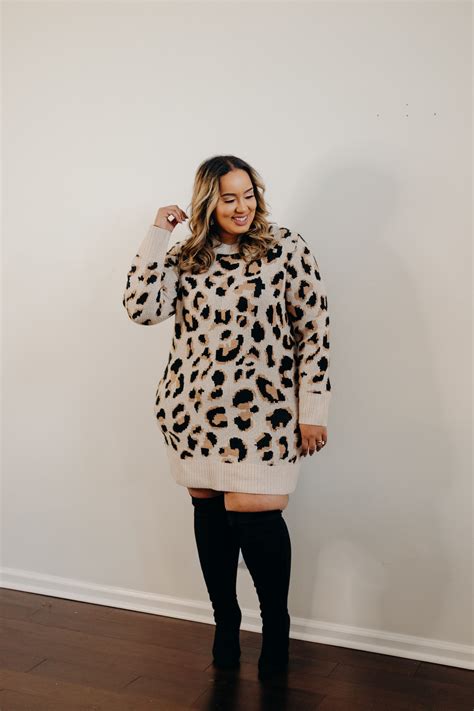 8 thanksgiving looks to try now beauticurve leopard sweater outfit winter sweater dresses