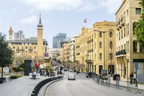 Beirut Downtown Skyline With Beirut Municipality Building Beirut