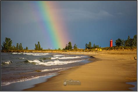 Lake Effect Rainbow Over Lake Michigan Picture Michigan