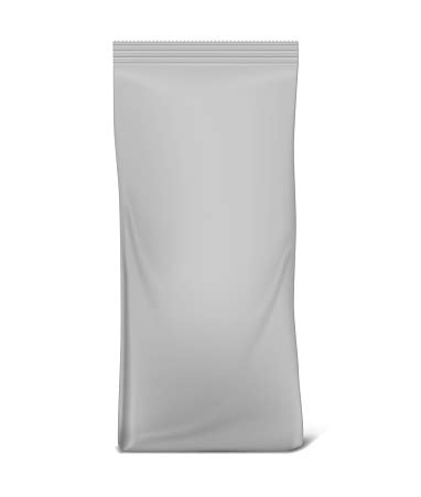 Download Blank Foil Gusseted Bag Vector Mockup Coffee Or Tea ...