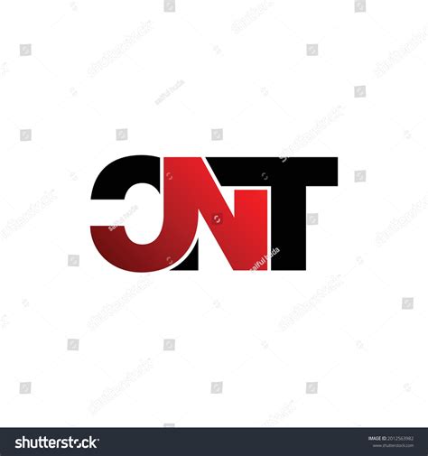 Cnt Letter Monogram Logo Design Vector Stock Vector Royalty Free