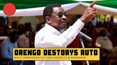 He is also one of the few kenyan lawyers who have attained the professional grade of senior counsel in the legal field. James Orengo Finished William Ruto For The First Time in a ...