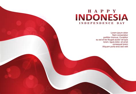 Hari Kemerdekaan Indonesia Red And White Vector Background Dirgahayu
