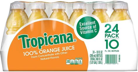 Tropicana 100 Orange Juice 2410 Ounce Bottles • Price
