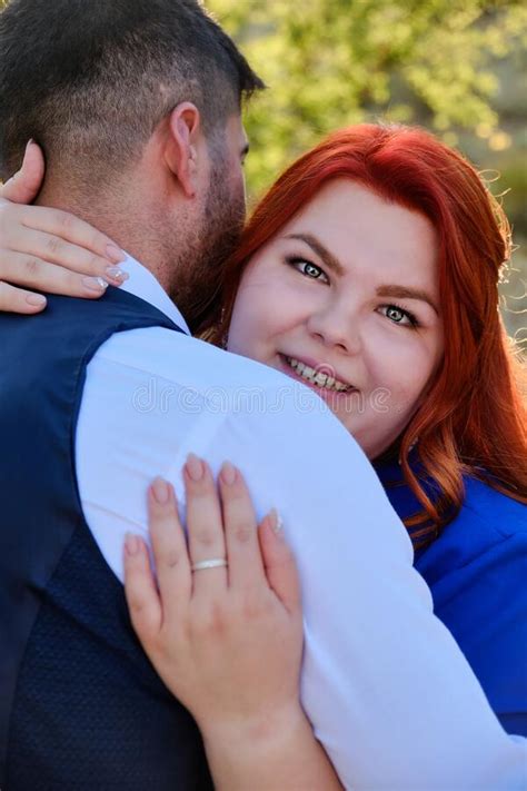 Man Hugs His Beloved Woman Smiling Stock Image Image Of Smile