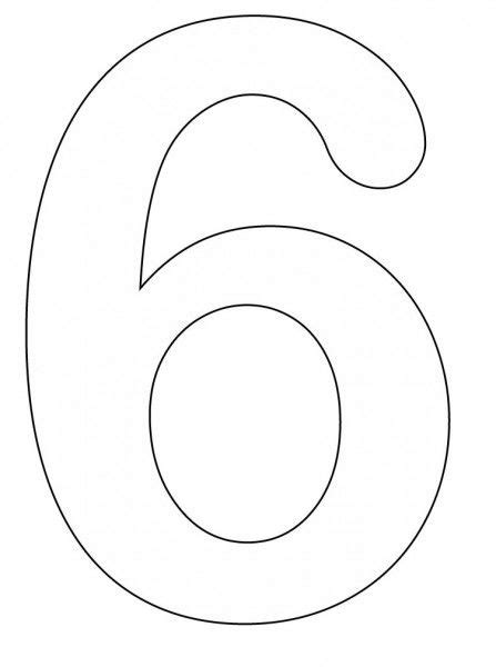 Number 6 Coloring Pages For Preschoolers