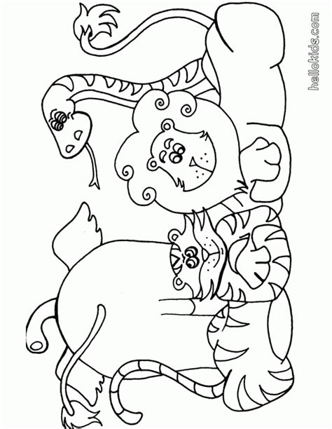 Safari Coloring Pages For Kids Coloring Home