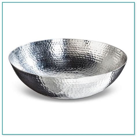 Large Silver Decorative Bowl Home Improvement