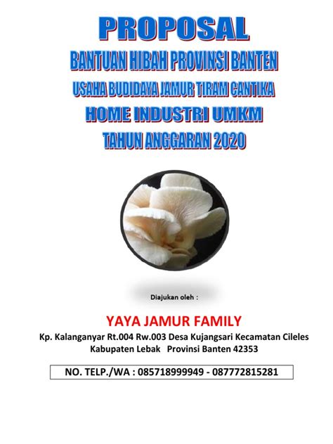 Proposal Jamur Tiram Pdf