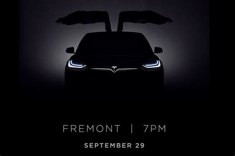 Tesla Is Officially Launching The Model X At An Event On September 29th