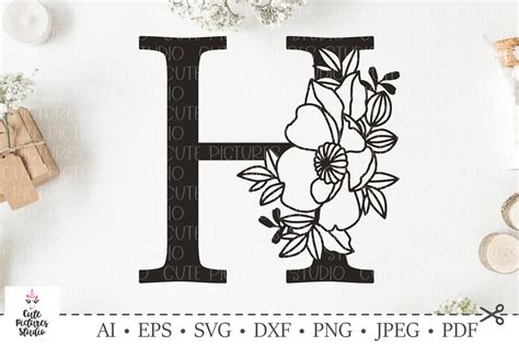 Floral Alphabet Cut Files Floral Alphabet Svg Wedding Font Svg Floral