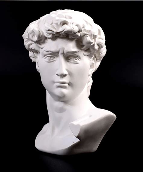 Greek Mythology David Head Bust Statue Europe Michelangelo Sketch Art