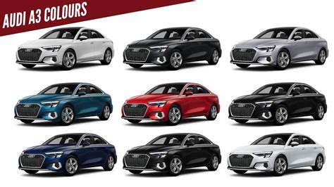 2022 Audi A3 Sedan All Colour Options Us Spec Images Autobics