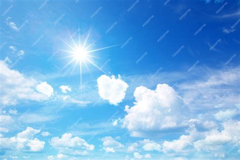 Premium Photo Sunny Sky With Clouds
