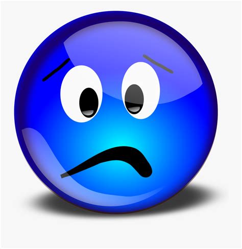 Smiley Face Thumbs Down Clipart Sad Blue Emoji Face Free