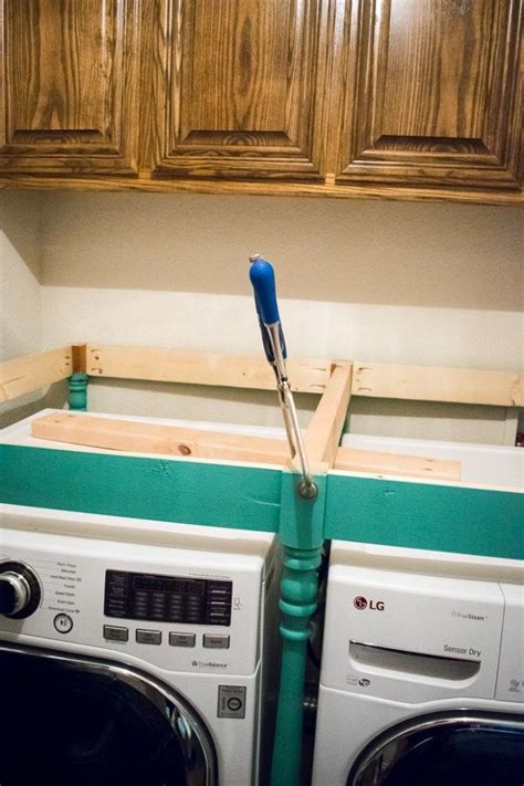 Easy To Build Over The Washer Laundry Table Laundry Room Diy