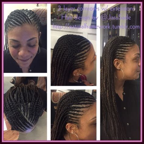 (even some types of ghana cornrows that do not use the 3 layer design can be dangerous for your sensitive scalp areas.) one of the biggest tips that i have received and given to naturals over the years who have had hair loss in the nape and edges area is using cornrows to isolate the areas. Two layered cornrow style