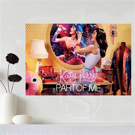 Custom Canvas Poster Art Katy Perry Poster Home Decoration Cloth Fabric Wall Poster Print Silk