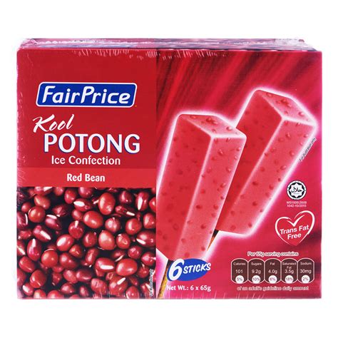 FairPrice Kool Potong Ice Cream - Red Bean | NTUC FairPrice