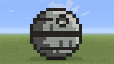 Minecraft Pixel Art Death Star Youtube