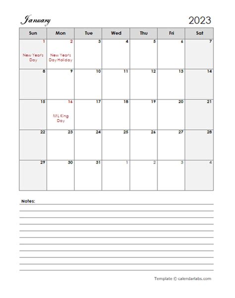 2023 Calendar 2023 Calendar Pdf Word Excel 2023 Printable Calendar