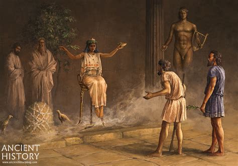 The Oracle At Delphi Artists Impression Illustration World