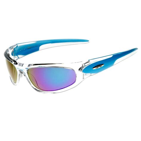 x loop brand two tone wraparound sports sunglasses sunglass la
