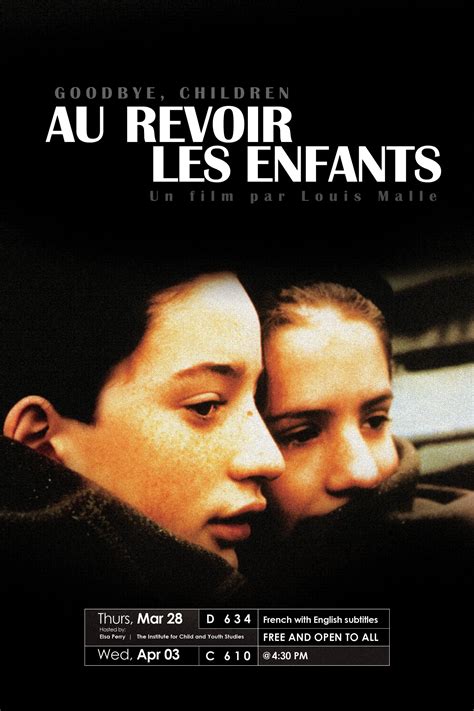 Au Revoir Les Enfants 1987 The Poster Database Tpdb