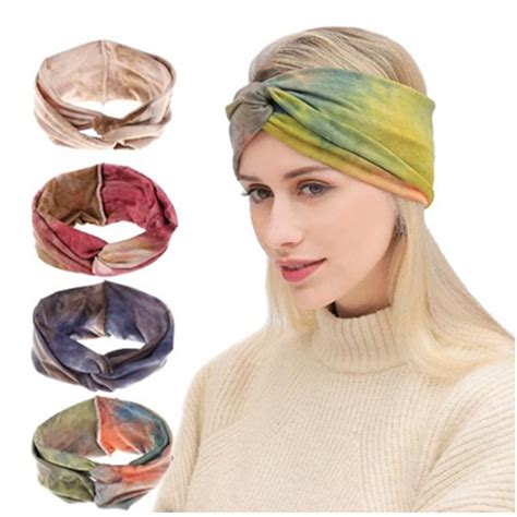 2019 New Elastic Wide Headband Boho For Women Sports Headband Turban