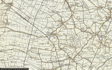 Historic Ordnance Survey Map Of Donington 1902 1903
