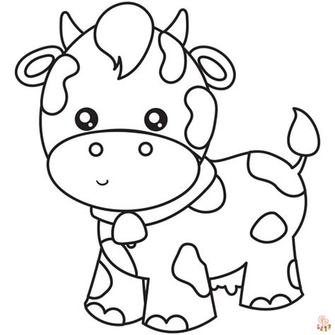 Armsad armsad lehmade värvimislehed lastele ja täiskasvanutele GBcoloring