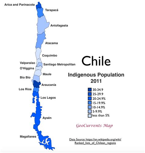 Mapping Chiles Indigenous Population Geocurrents