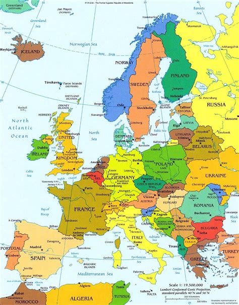 Europe Political Map Europe • Mappery