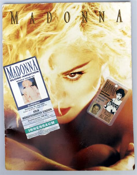 Madonna Blond Ambition World Tour 90 Crew Tour Pack Uk Memorabilia 555453 Crew Pack