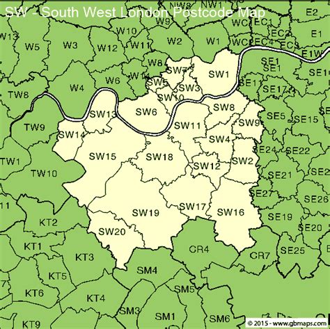 South West London Postcode Area And District Maps In Editable Format Hot Sex Picture