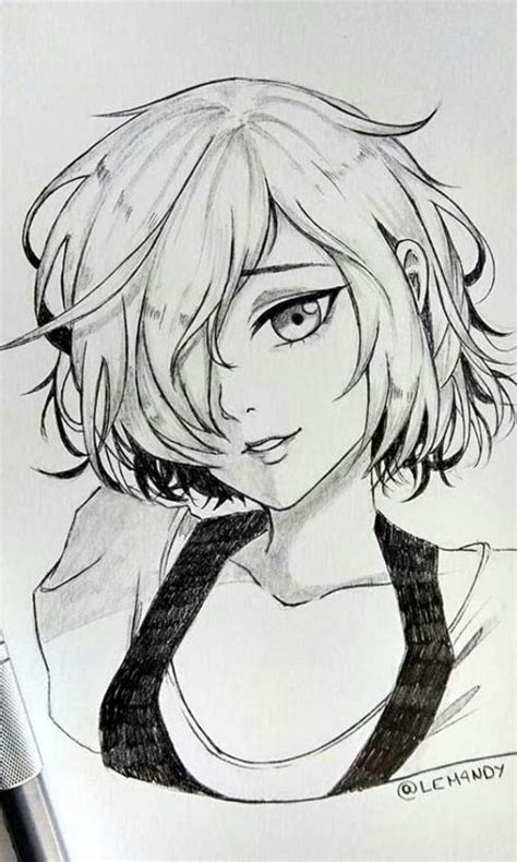 Easy Manga Drawing Cute Anime Girl Drawing At Getdrawings Free Download
